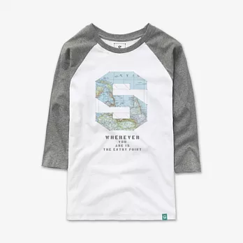 【Fandora】Map & Travel-男女款-XS白/灰袖