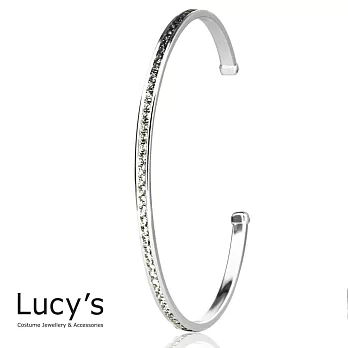 Lucy’s 漂亮系列 八色鋯石鑲嵌細環手環魅惑晶綠