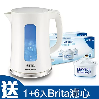 英國Morphy Richards 快煮濾水壺1.5L【珍珠白】