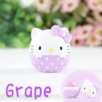 【iBV.18】Hello Kitty 可愛護唇球 護唇膏-葡萄-紫F無葡萄F