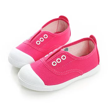 【LOBO】西班牙環保手工品牌 無綁帶休閒鞋 童款19桃紅