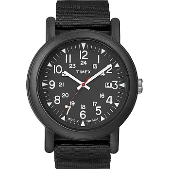 【TIMEX】天美時Camper系列 輕量潮流軍錶 (黑 TXT2N364)