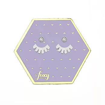 FoxyOriginals加拿大 JASPER扇形水鑽銀色耳環