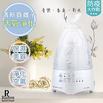 【Runve貝思得】音樂水舞 負離子香氛水氧機(AR-238)音樂喇叭