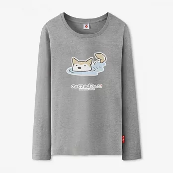 【Fandora】柴犬是游泳高手-女版-S麻灰