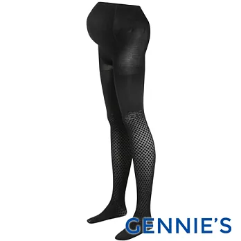 【Gennies奇妮】網狀緹花彈性褲襪