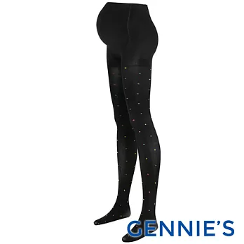 【Gennies奇妮】點點緹花彈性褲襪