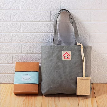 『率性貼心帆布手提包』-個性灰(附貼心帆布卡套) /帆布包禮物