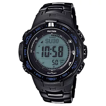 CASIO PRO TREK 原野時尚電波鈦合金登山錶-PRW-3100YT-1DR