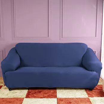 【HomeBeauty】防扯囊袋彈性沙發罩-1+2+3人座-寶石藍