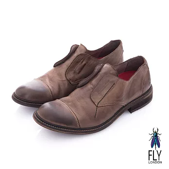 Fly London(男) 自由派 無帶直套牛皮直套皮鞋 - 莎士比亞咖41 莎士比亞咖