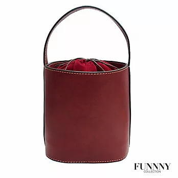 FUNNNY 日本同步2way水桶包 井上 美保 酒紅