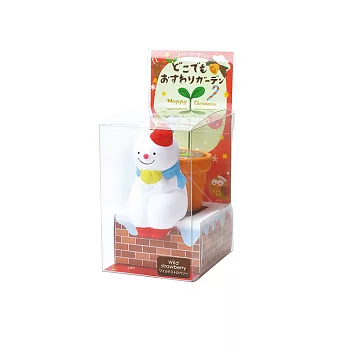 【聖誕節限定版】聖新陶芸 Happy christmas系列植栽/雪人-野草莓