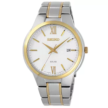 SEIKO 熱情羅馬時尚太陽能腕錶-SNE388P1