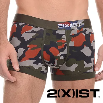 2(X)IST Graphic Cotton 幾何迷彩系列 低腰四角褲(迷彩綠)S迷彩綠S