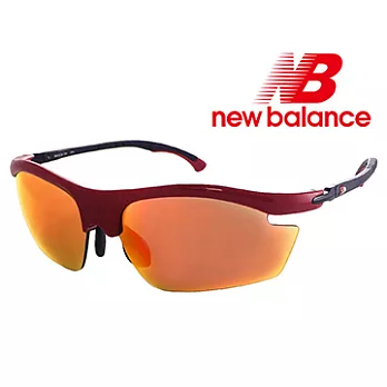 【New Balance】潮流運動太陽眼鏡-水銀黃橘鏡面/鏡腳可調式(NB8050-4)