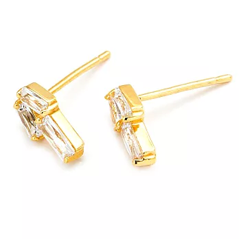 Gorjana 公主切割 方鑽耳環 三瓣式拼接 Amara Studs