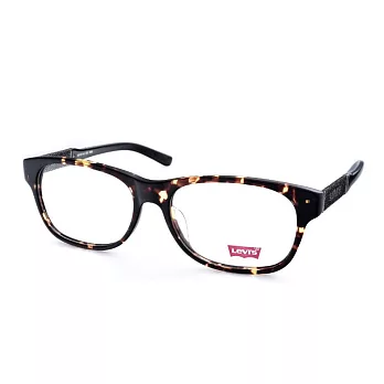 LEVIS 美式雅痞風 牛仔格紋設計 光學眼鏡06272-DEMI咖啡/琥珀