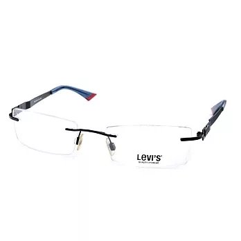 LEVIS 美式簡約精緻 輕量無框光學眼鏡 50065-BLK黑