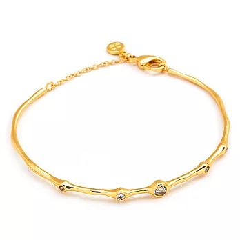 Gorjana 典雅圓鑽 大地系列金色手環 Weatherly Bracelet