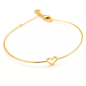 Gorjana 金色愛心手環 一體成形設計 Heart Bracelet