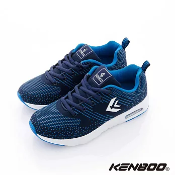 KENBOO(女)- 流星雨 氣墊大底透氣運動鞋7深藍