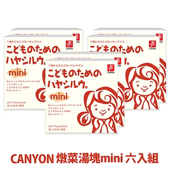 日本CANYON 兒童燉菜湯塊mini *6入