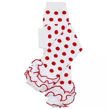 美國My Little Legs寶寶四季手襪套-雪白紅點