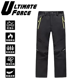 Ultimate Force「極限動力」兒童軟殼保暖褲-黑色其他黑M