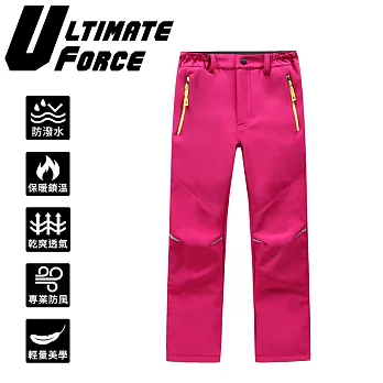 Ultimate Force「極限動力」兒童軟殼保暖褲-洋紅其他洋紅M