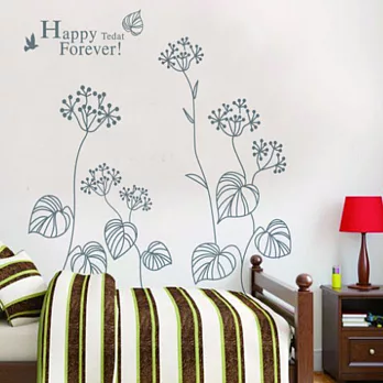 時尚壁貼 - 歐式簡約花草