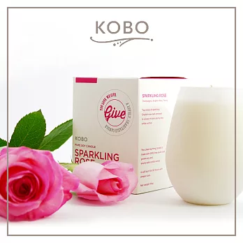 【KOBO】美國大豆精油蠟燭 - 香檳玫瑰 (回饋系列50hr)