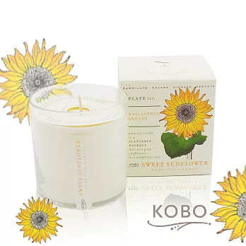 【KOBO】美國大豆精油蠟燭 - 甜心向日葵 (280g/可燃燒60hr)