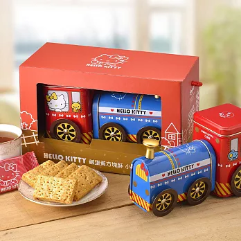 Hello Kitty鹹蛋黃方塊酥-小火車禮盒(2盒)