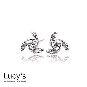 Lucy’s 歐美精緻迷你風車鑲鑽耳環