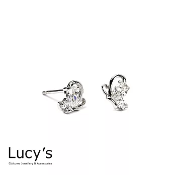 Lucy’s 歐美蝴蝶飛舞璀燦馬眼鑽耳環