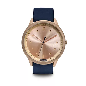 HYPERGRAND手錶 - 02基本款系列 - 玫瑰金錶盤藍皮革