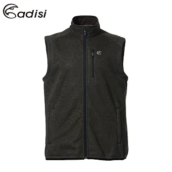 ADISI 男粗針防風透氣保暖背心AV1621132-1 (3XL) 大尺碼 (吸濕排汗、保暖輕量、防潑水、Windcastle)3XL深灰