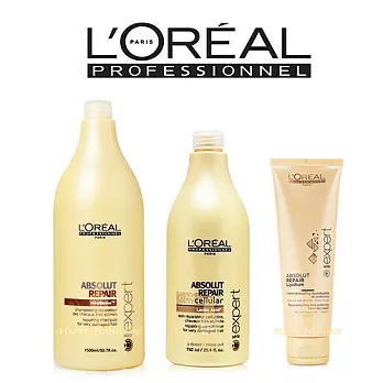 萊雅 L’OREAL 絲漾博賦活洗髮乳1500ml+絲漾博賦活護髮乳 750ml+絲漾博賦活熱效霜 125ml(3入組)