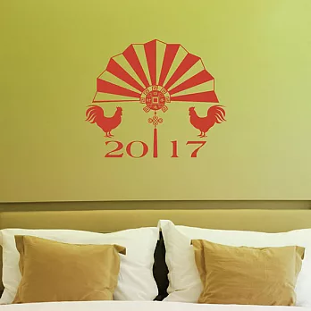 《Smart Design》創意無痕壁貼╱ 聖誕樹壁貼 4色紅色