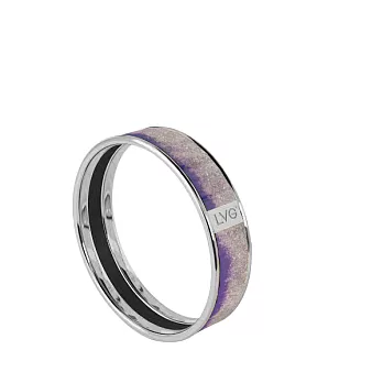 LVG Legend Vogue No.141003 印刷琺瑯系列 環形手環S(銀 / 內徑62)