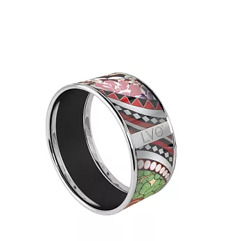 LVG Legend Vogue No.141018 印刷琺瑯系列 環形手環L(銀 / 內徑65)