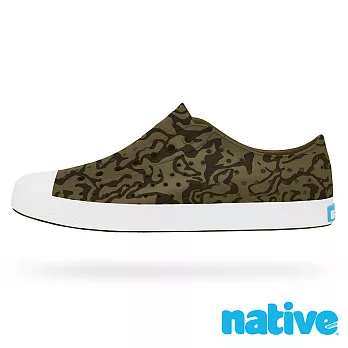 native JEFFERSON PRINT 奶油頭休閒鞋(男/女)8綠色蟻丘迷彩印花