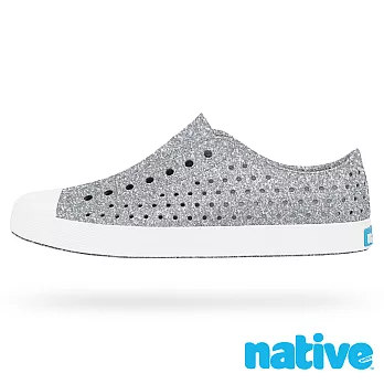 native JEFFERSON BLING 奶油頭休閒鞋(男/女)4灰晶x貝殼白