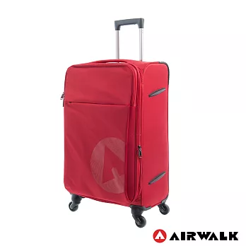 AIRWALK LUGGAGE-輕量系列 寄情物語行李箱 24吋拉鍊箱 - 秘密紅紅