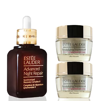 ESTEELAUDER雅詩蘭黛 特潤超導修護露50ml+年輕肌密無敵霜15mlx2