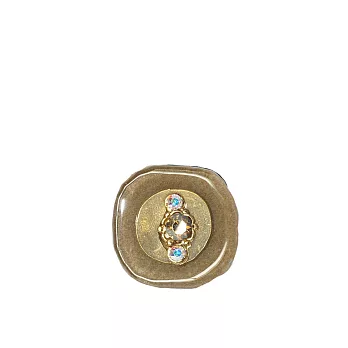 LVG 選品系列 法國 Nathalie Borderie 玻璃戒指 BA 5656-02(金)