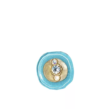 LVG 選品系列 法國 Nathalie Borderie 玻璃戒指 BA 5656-03(金)