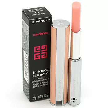 GIVENCHY紀梵希 香吻誘惑潤色修護美唇膏(2.2g)#01 PERFECT PINK