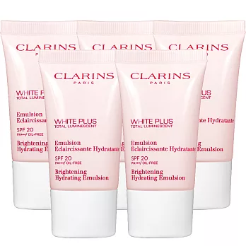 CLARINS 克蘭詩 肌鏡光美 白清透隔離乳液(15ml)*5
